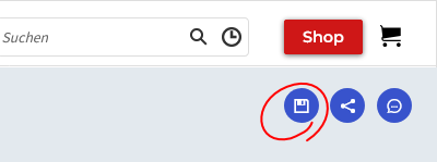 In Positionsliste speichern