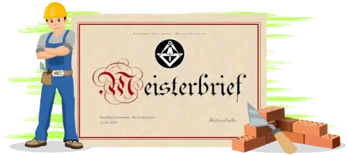 Meisterbrief: Mauerarbeiten