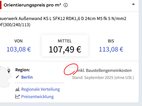 BGK - Baustellengemeinkosten