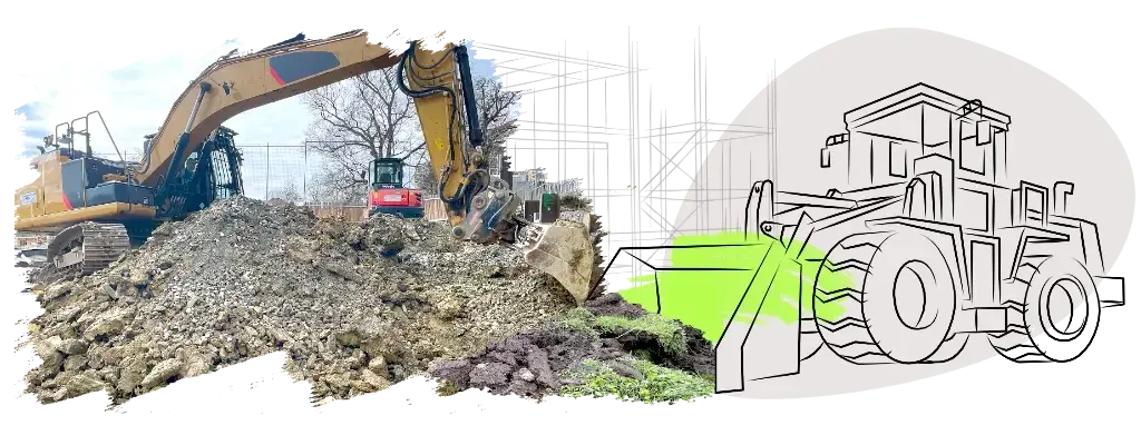 Geräte für Erdarbeiten, Tiefbau
