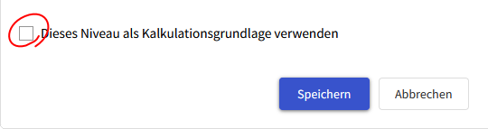 Preisgrundlage verwenden