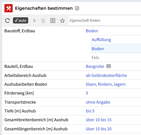 Preise für Bauleistungen Erdarbeiten