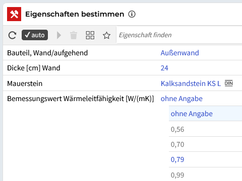 Eigenschaften einer Bauleistung